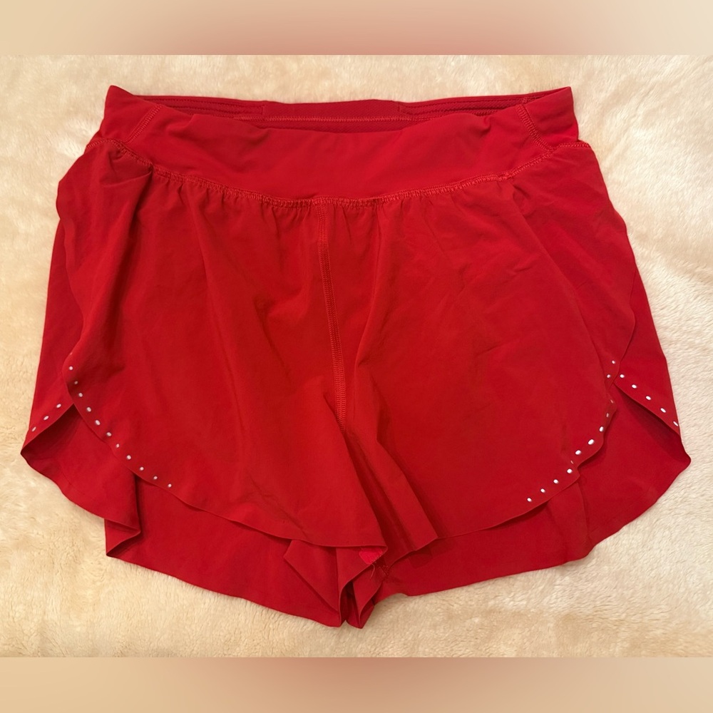 SOLD Lululemon Athletica Vibrant Red Athletic Shorts